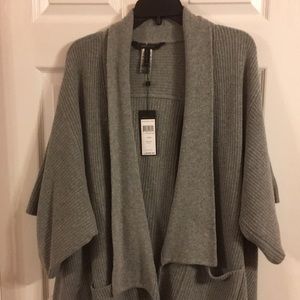 BCBG grey layered sweater